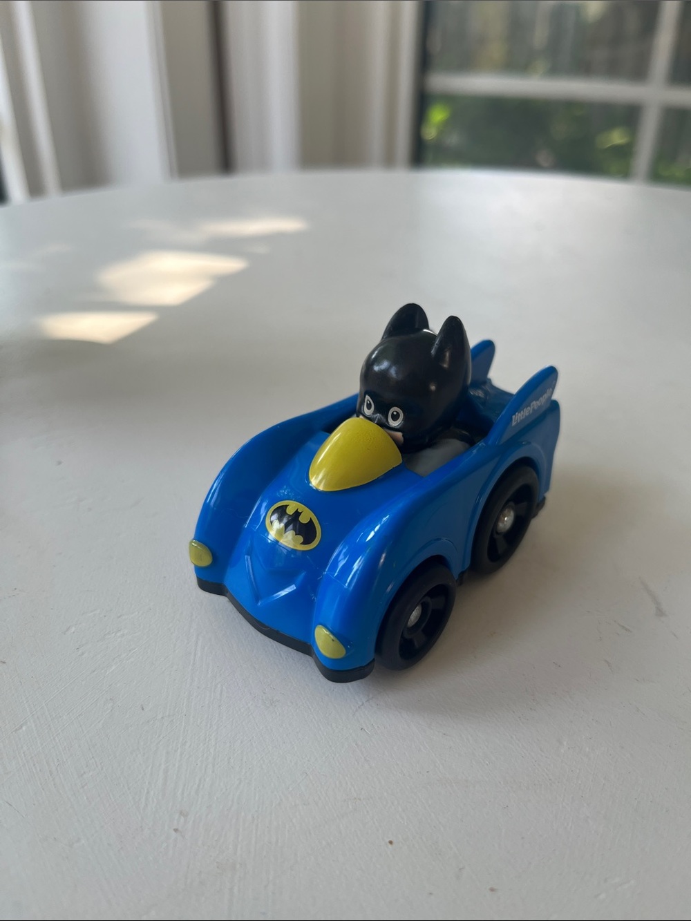 5/$25 💛Little People BATMAN Blue Batmobile Wheelie
